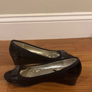 Anne Klein Black Wedges